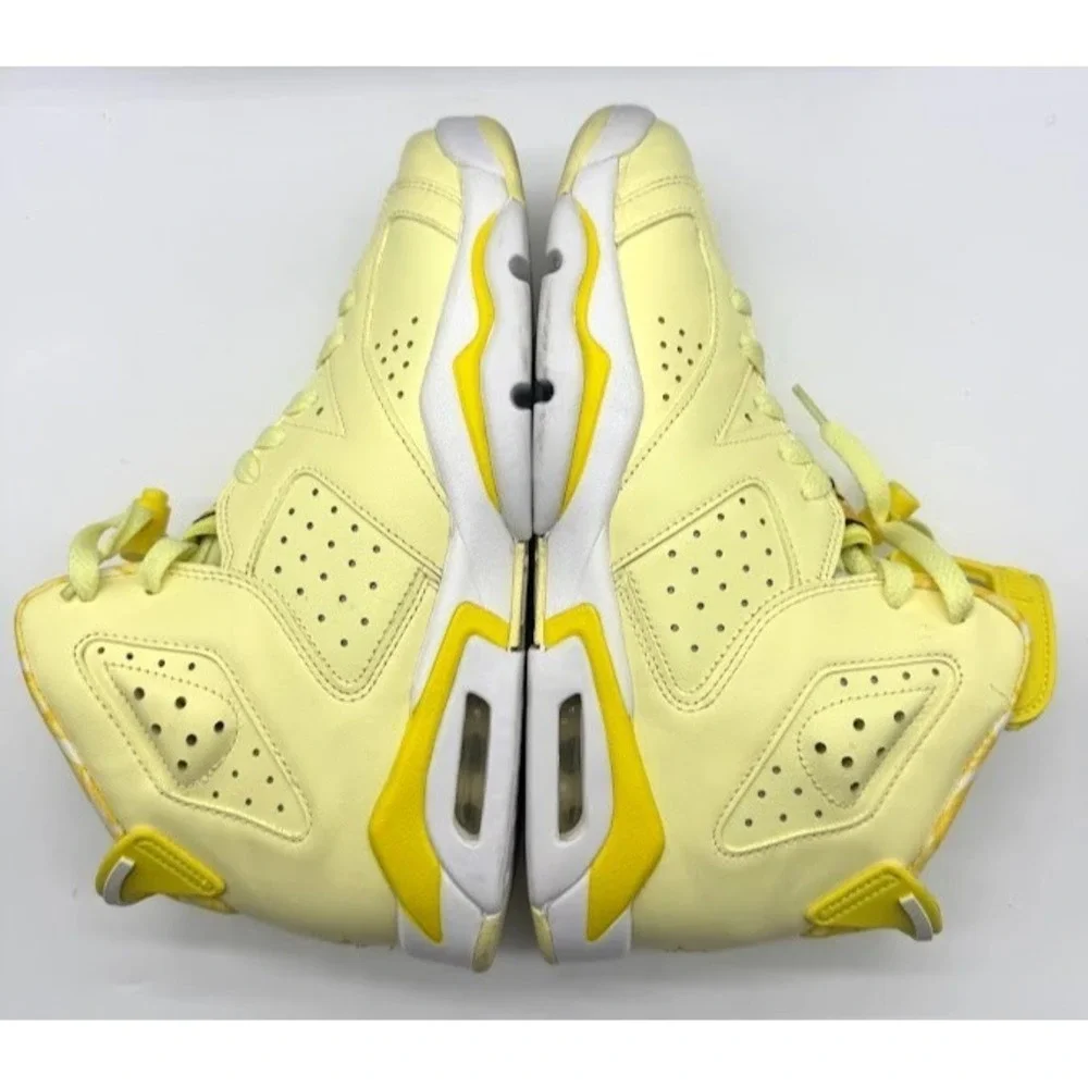Air Jordan 6 Retro GS Citron Tint Yellow 543390-800 Youth 7Y EU40 w/ Box